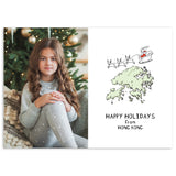 Santa coming to Hong Kong | Holiday Cards and Christmas Cards by Blank Sheet