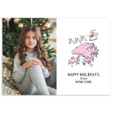 Santa coming to Hong Kong | Holiday Cards and Christmas Cards by Blank Sheet