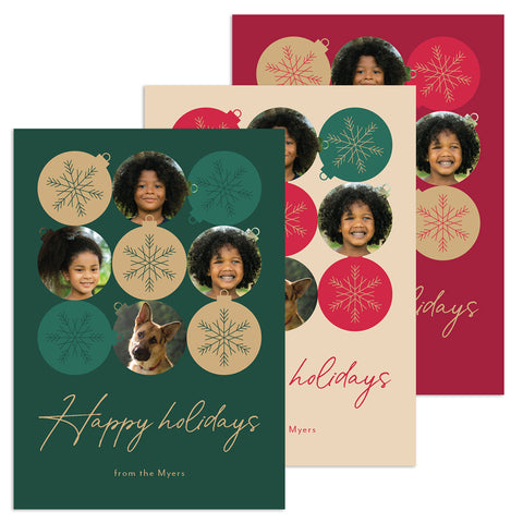 Ornaments With Love | Holiday Cards and Christmas Cards by Blank Sheet